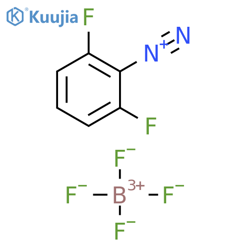 Benzenediazonium, 2,6-difluoro-, tetrafluoroborate(1-) structure