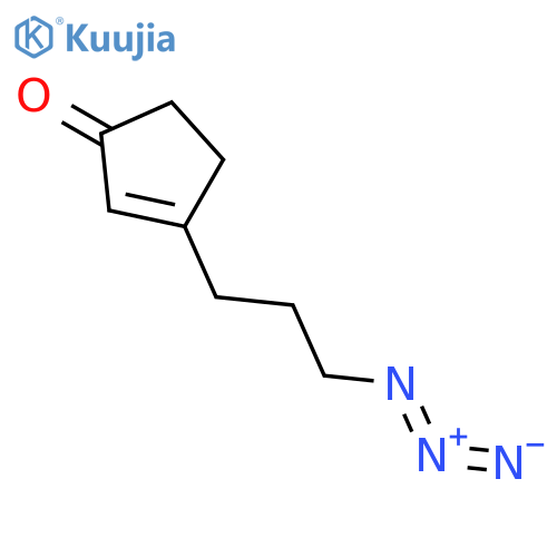 2-Cyclopenten-1-one, 3-(3-azidopropyl)- structure