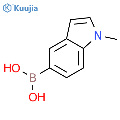 (1-methyl-1H-indol-5-yl)boronic acid structure