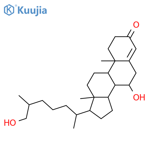 (7α,\u200b25R)\u200b-7,\u200b26-\u200bDihydroxy-cholest-\u200b4-\u200ben-\u200b3-\u200bone structure