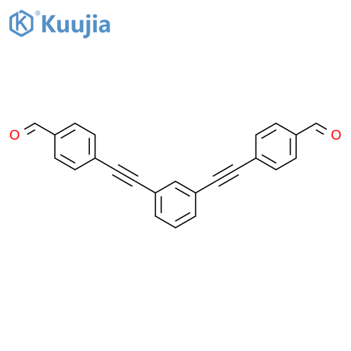 Benzaldehyde, 4,4'-(1,3-phenylenedi-2,1-ethynediyl)bis- structure
