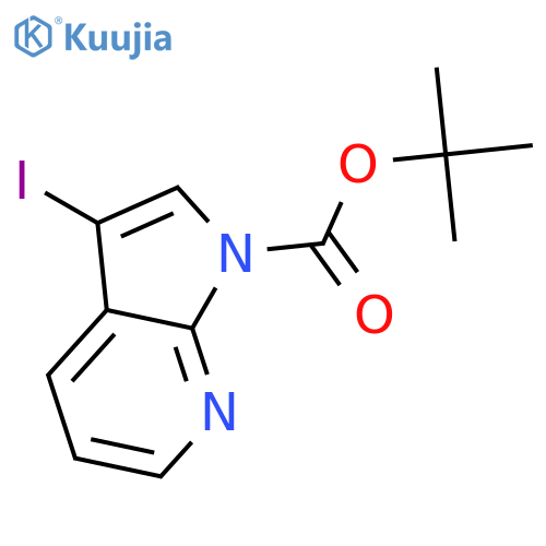 1-Boc-3-Iodo-7-azaindole structure