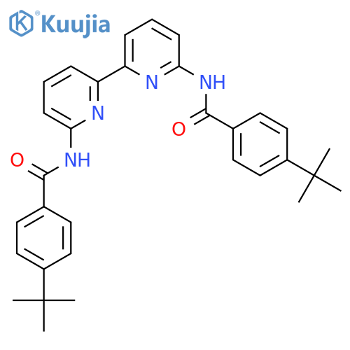 N,N'-([2,2'-Bipyridine]-6,6'-diyl)bis(4-(tert-butyl)benzamide) structure