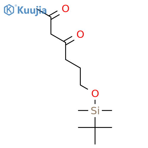2,4-Heptanedione, 7-[[(1,1-dimethylethyl)dimethylsilyl]oxy]- structure
