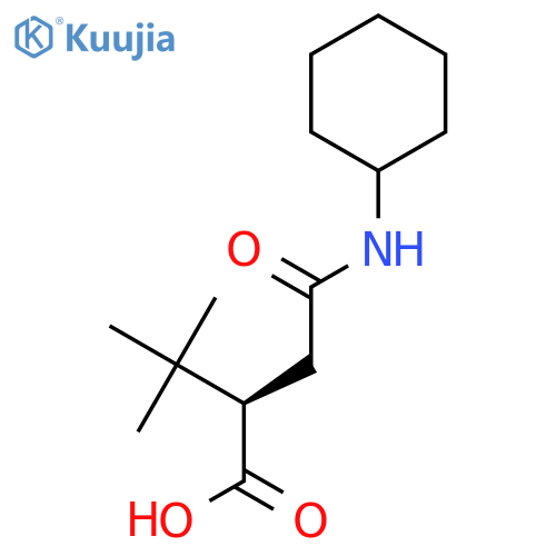 Butanoic acid, 2-[2-(cyclohexylamino)-2-oxoethyl]-3,3-dimethyl-, (R)- structure