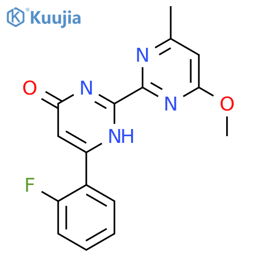 [2,2'-Bipyrimidin]-4(1H)-one, 6-(2-fluorophenyl)-4'-methoxy-6'-methyl- structure