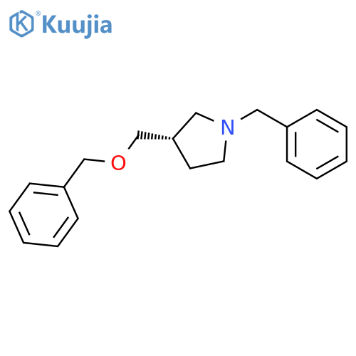 Pyrrolidine, 3-[(phenylmethoxy)methyl]-1-(phenylmethyl)-, (S)- structure