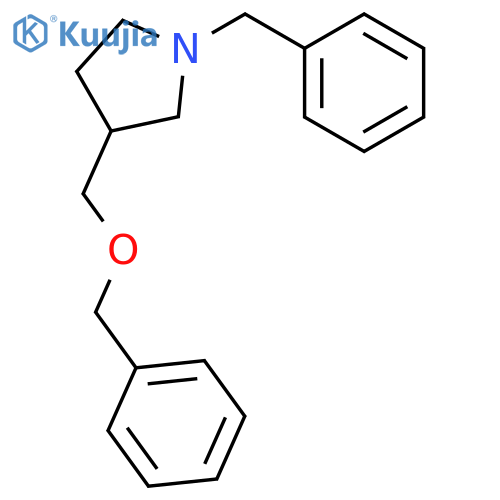 (3R)-1-benzyl-3-(phenylmethoxymethyl)pyrrolidine structure