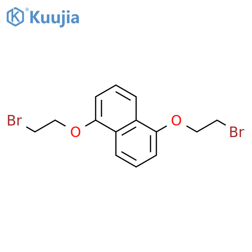 Naphthalene, 1,5-bis(2-bromoethoxy)- structure