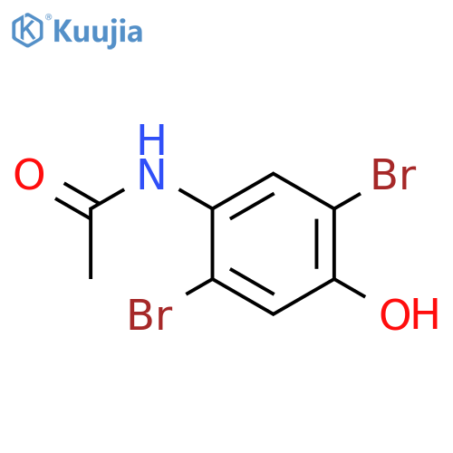 Acetamide, N-(2,5-dibromo-4-hydroxyphenyl)- structure