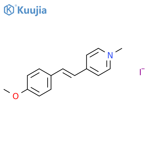 4-[(E)-2-(4-methoxyphenyl)ethenyl]-1-methylpyridinium structure