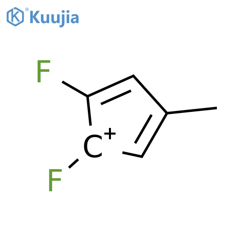 Cyclopentadienylium, 1,2-difluoro-4-methyl- structure