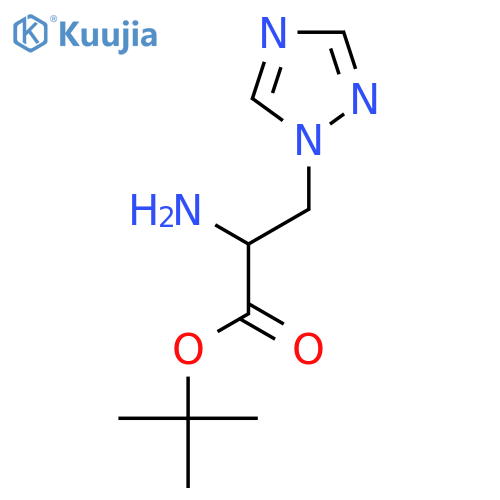 tert-butyl 2-amino-3-(1H-1,2,4-triazol-1-yl)propanoate structure