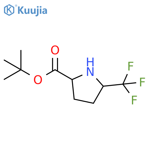 Tert-butyl 5-(trifluoromethyl)pyrrolidine-2-carboxylate structure