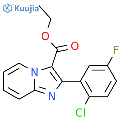 Ethyl 2-(2-chloro-5-fluorophenyl)imidazo[1,2-A]pyridine-3-carboxylate structure