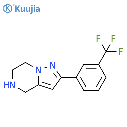 Pyrazolo[1,5-a]pyrazine, 4,5,6,7-tetrahydro-2-[3-(trifluoromethyl)phenyl]- structure