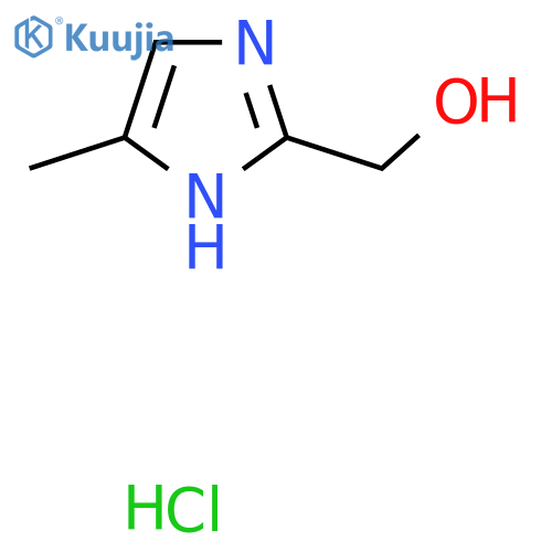(5-Methyl-1H-imidazol-2-yl)methanol hydrochloride structure