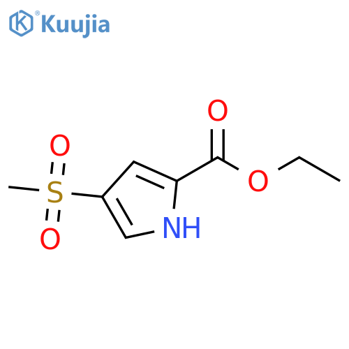 ethyl 4-methanesulfonyl-1H-pyrrole-2-carboxylate structure