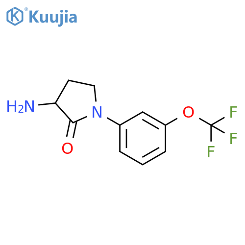 2-Pyrrolidinone, 3-amino-1-[3-(trifluoromethoxy)phenyl]- structure