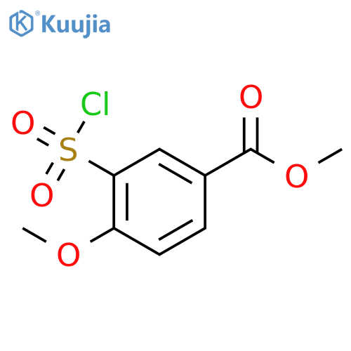 Methyl 3-(chlorosulfonyl)-4-methoxybenzoate structure