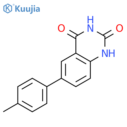 2,4(1H,3H)-Quinazolinedione, 6-(4-methylphenyl)- structure