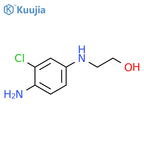 Ethanol, 2-[(4-amino-3-chlorophenyl)amino]- structure