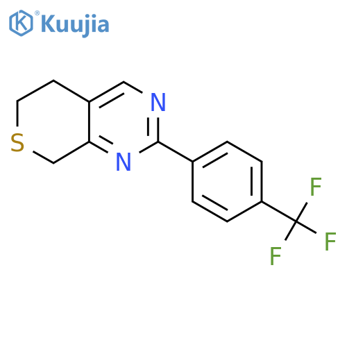 2-4-(Trifluoromethyl)phenyl-6,8-dihydro-5H-thiopyrano3,4-dpyrimidine structure