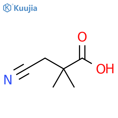 3-cyano-2,2-dimethylpropanoic acid structure
