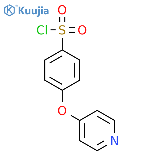 4-(4-Pyridinyloxy)benzenesulfonyl chloride structure