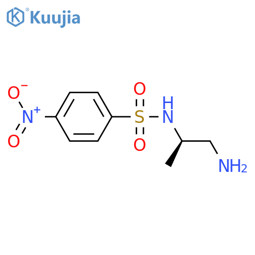 N-(2R)-1-aminopropan-2-yl-4-nitrobenzene-1-sulfonamide structure