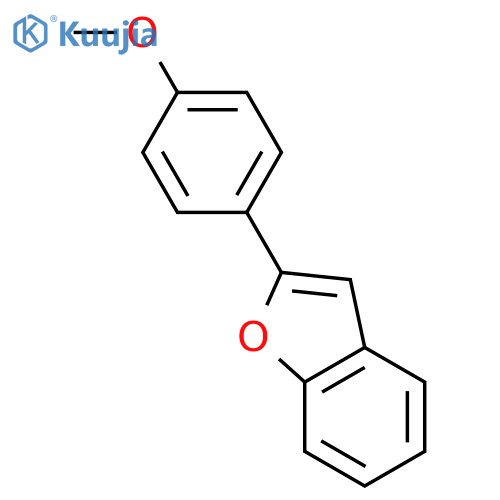 Benzofuran, 2-(4-methoxyphenyl)- structure