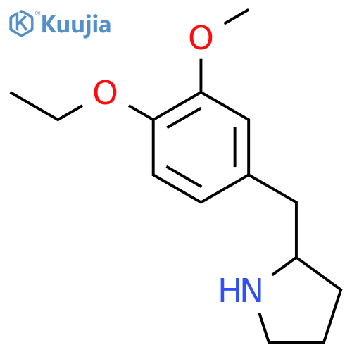 2-(4-ethoxy-3-methoxyphenyl)methylpyrrolidine structure