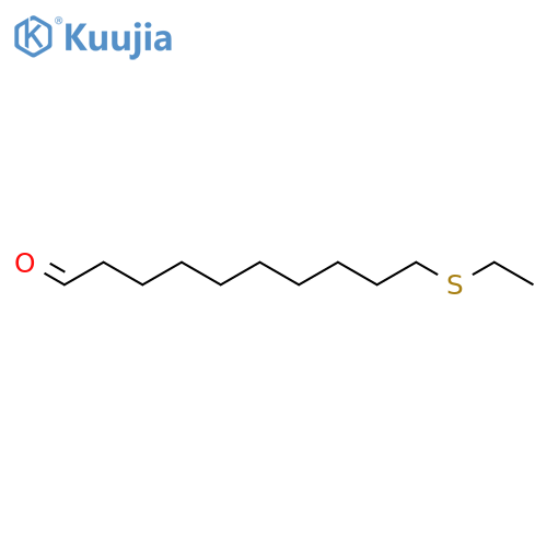 DECANAL, 10-(ETHYLTHIO)- structure