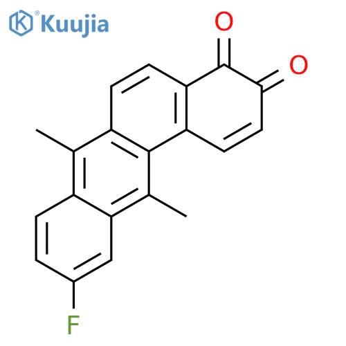 Benz[a]anthracene-3,4-dione, 10-fluoro-7,12-dimethyl- structure