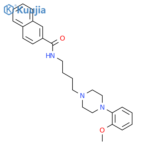 N-{4-4-(2-methoxyphenyl)piperazin-1-ylbutyl}naphthalene-2-carboxamide structure