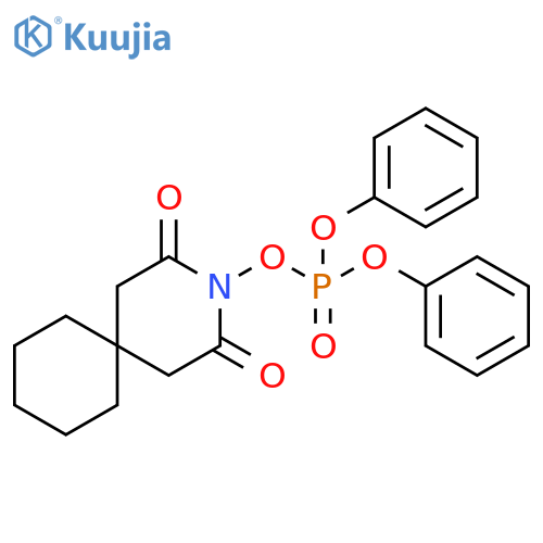 Phosphoric acid, 2,4-dioxo-3-azaspiro[5.5]undec-3-yl diphenyl ester structure