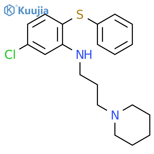 1-Piperidinepropanamine, N-[5-chloro-2-(phenylthio)phenyl]- structure