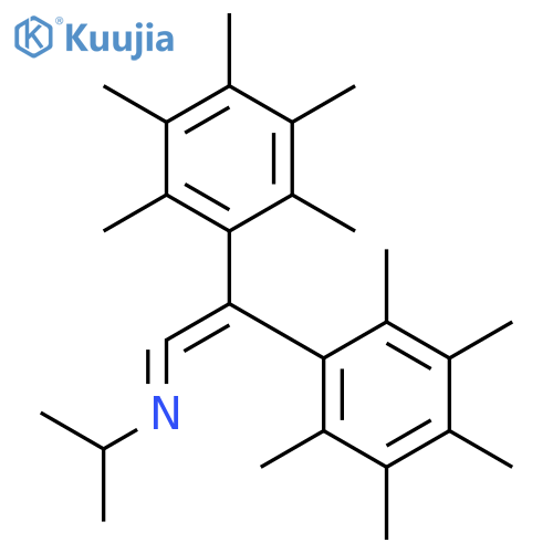 2-Propanamine, N-[bis(pentamethylphenyl)ethenylidene]- structure