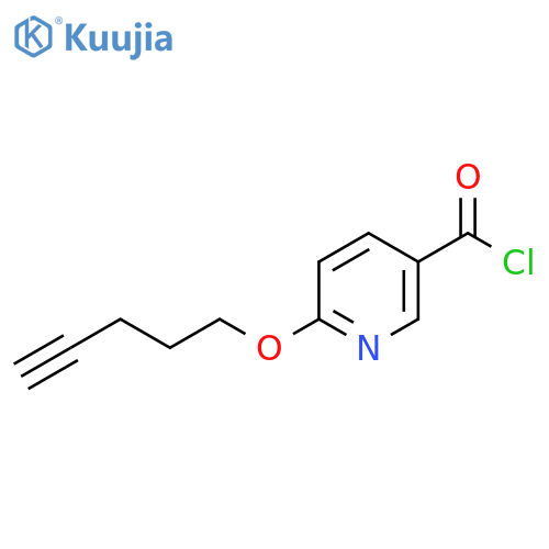 6-(Pent-4-ynyloxy)nicotinoyl chloride structure