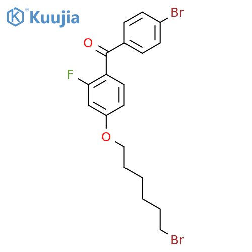 Methanone, [4-[(6-bromohexyl)oxy]-2-fluorophenyl](4-bromophenyl)- structure