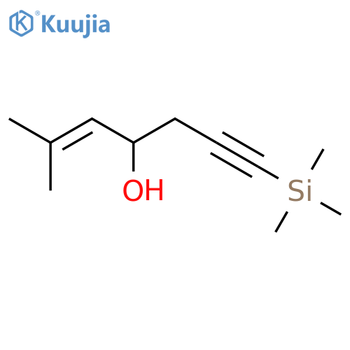 5-Hepten-1-yn-4-ol, 6-methyl-1-(trimethylsilyl)- structure