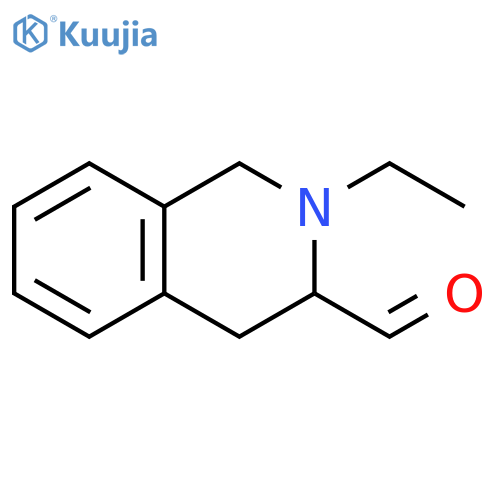 2-ethyl-1,2,3,4-tetrahydroisoquinoline-3-carbaldehyde structure