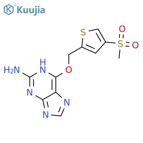 1H-Purin-2-amine, 6-[[4-(methylsulfonyl)-2-thienyl]methoxy]- structure