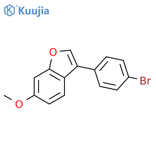 Benzofuran, 3-(4-bromophenyl)-6-methoxy- structure