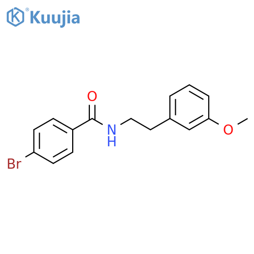 Benzamide, 4-bromo-N-[2-(3-methoxyphenyl)ethyl]- structure