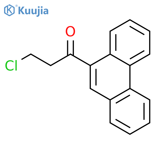 1-Propanone, 3-chloro-1-(9-phenanthrenyl)- structure