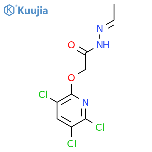 Acetic acid, [(3,5,6-trichloro-2-pyridinyl)oxy]-, ethylidenehydrazide structure