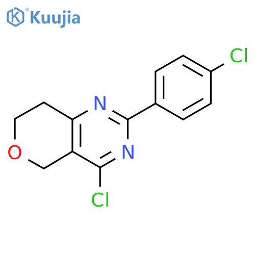 4-Chloro-2-(4-chlorophenyl)-7,8-dihydro-5H-pyrano[4,3-D]pyrimidine structure