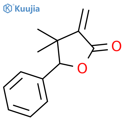 2(3H)-Furanone, dihydro-4,4-dimethyl-3-methylene-5-phenyl- structure