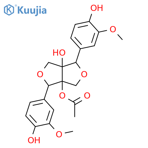 7,9':7',9-Diepoxy-8,8'-lignan-3,3',4,4',8,8'-hexol; (7R,7'R,8S,8'S)-form, 3,3'-Di-Me ether, 8-Ac structure